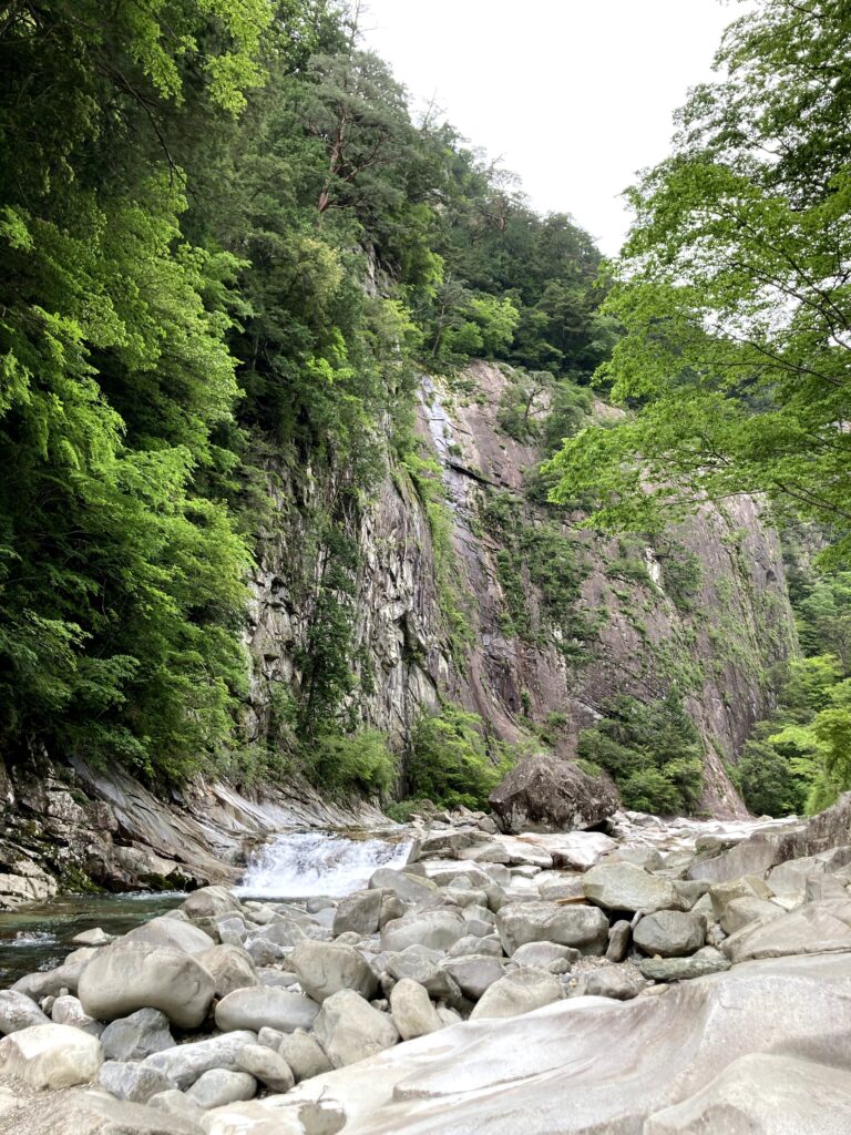 面河渓の絶景