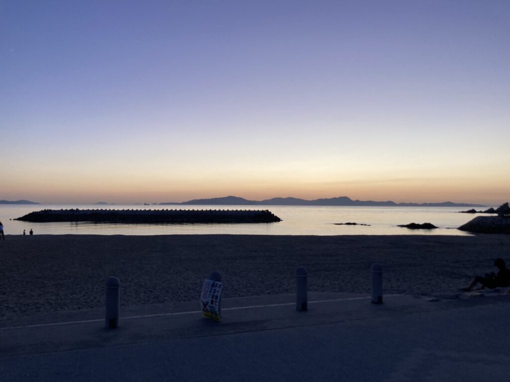 道の駅の目の前に広がる絶景