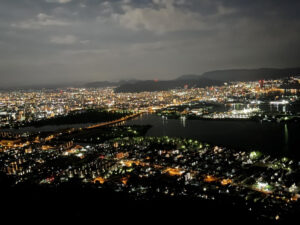 香川県の夜景①屋島三大展望台【獅子の霊巌】夜
