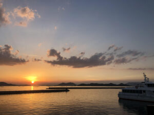 庵治町 観光②：城岬公園 夕日